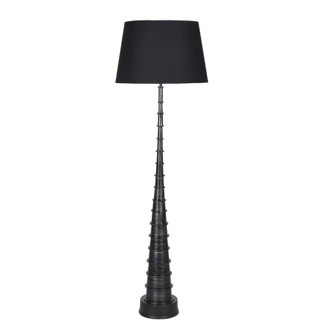 Tall Black Spindle Floor Lamp