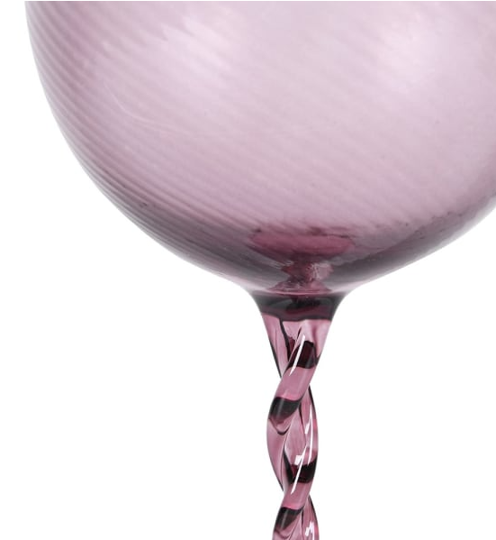 Amethyst Twist Gin Glass Set of 4