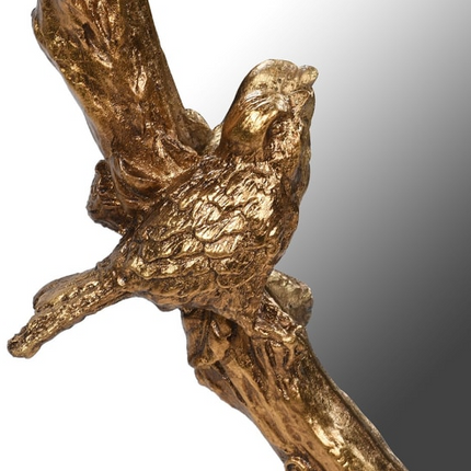 Antique Gold Birds Framed Mirror