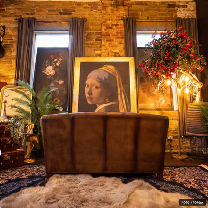 Cavendish Chesterfield in Hand Antiqued Buffalo Leather - New