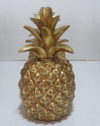 Gold Pineapple Bookends Set of 2