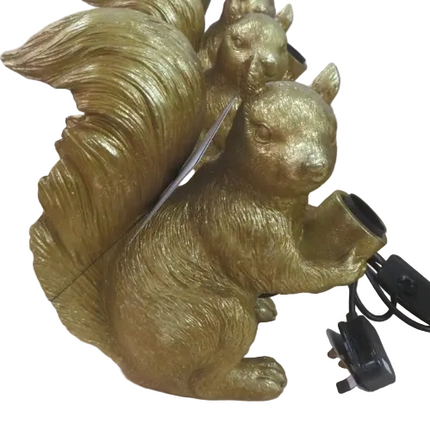 Gold Squirral Table Lamp
