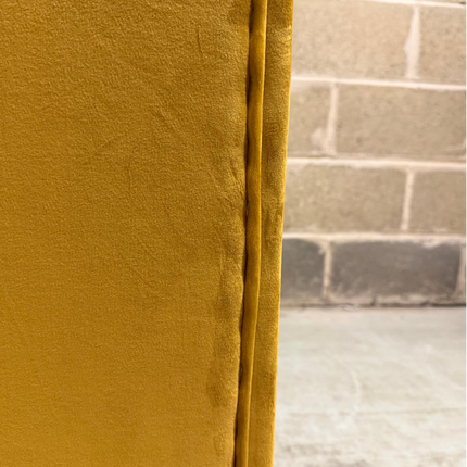 Bugsby 2 Seater Sofa in Plush Mustard Velvet - Ex Display