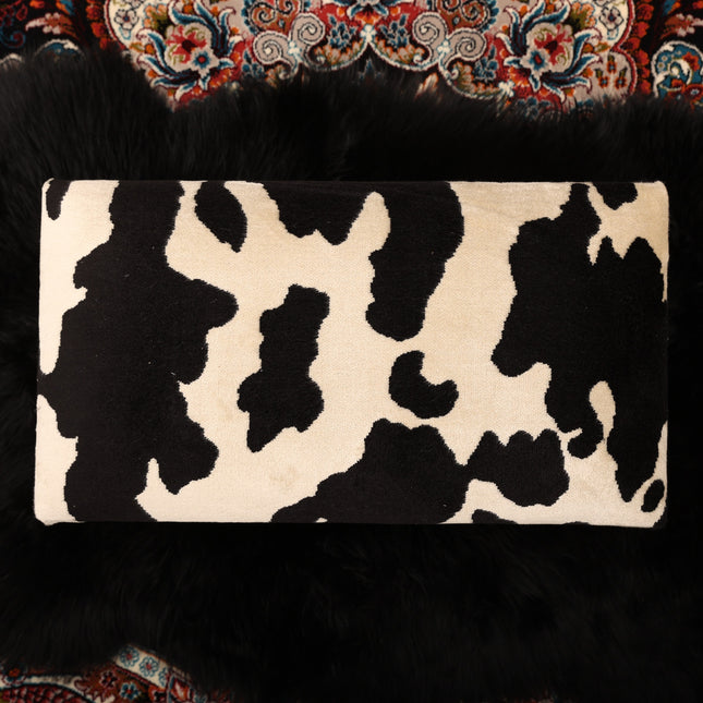 Selfridges Footstool in Cow Print