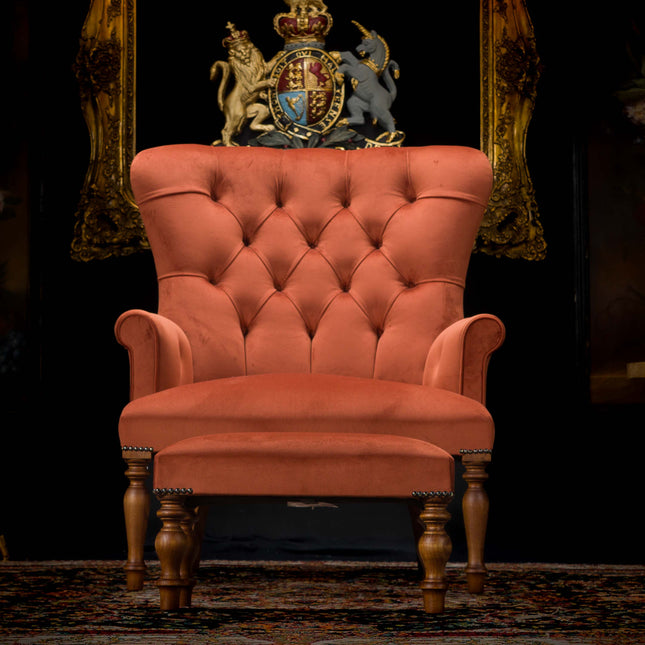 Selfridges Footstool in Plush Velvet