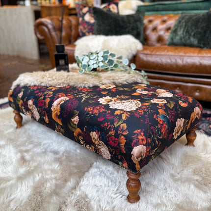 Selfridges Footstool in Willow Dusk - Large