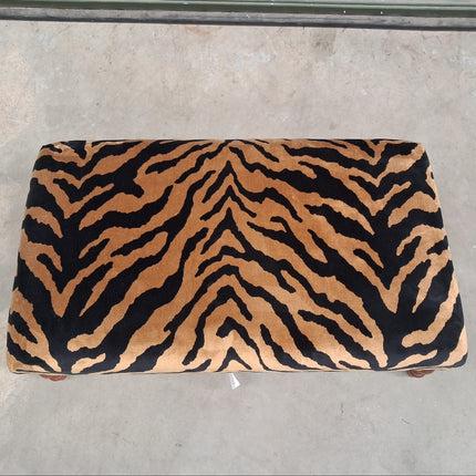 Selfridges Large Footstool in Zebra Gold - Ex Display