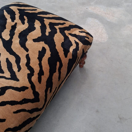 Selfridges Large Footstool in Zebra Gold - Ex Display