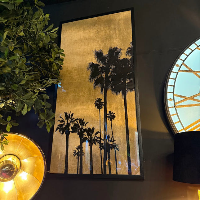 Set of 2 Tall Palm Tree Pictures