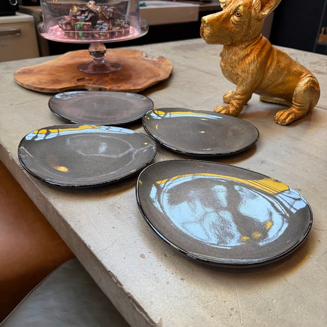 Set of 4 Ash Side Plates