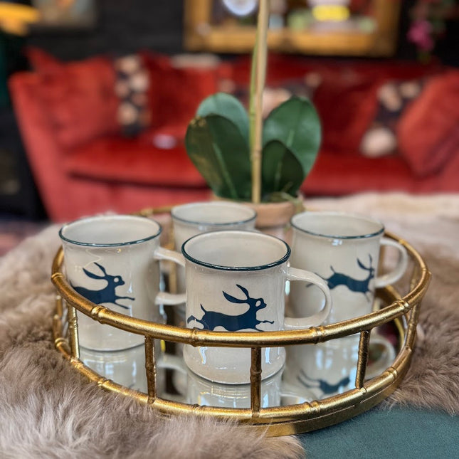 Set of 4 Hare Mugs