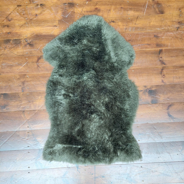 Sheepskin Rug in Green Khaki