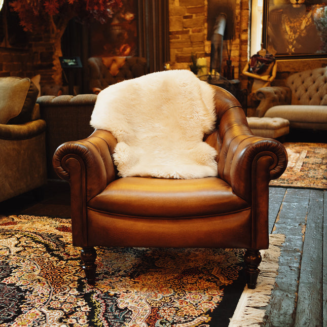 Sheepskin Rug In Cream Oyster - Single