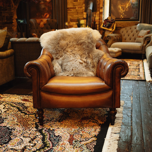 Sheepskin Rug in Beige Taupe - Single