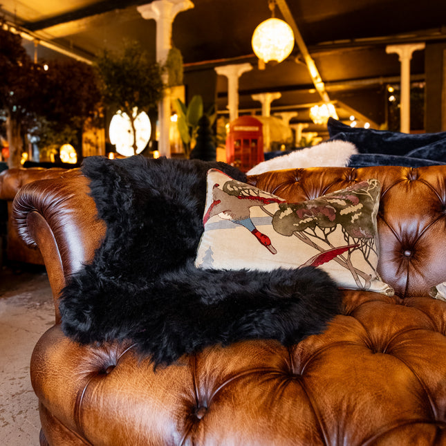 Sheepskin Rug in Black - Single