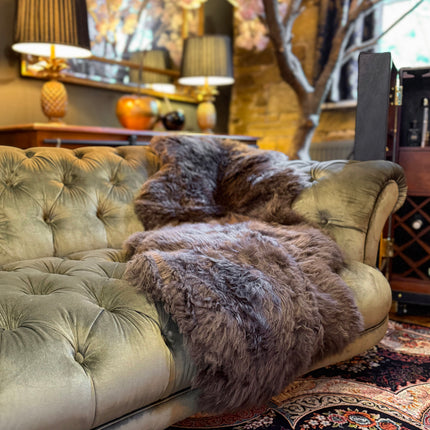 Sheepskin Rugs in Chocolate Brown (Various Sizes)