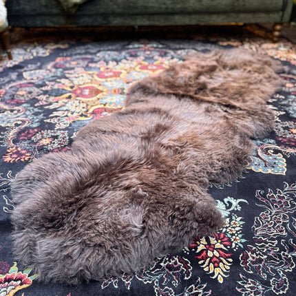 Sheepskin Rugs in Chocolate Brown (Various Sizes)