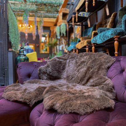 Sheepskin Rugs in Chocolate Brown (Various Sizes)