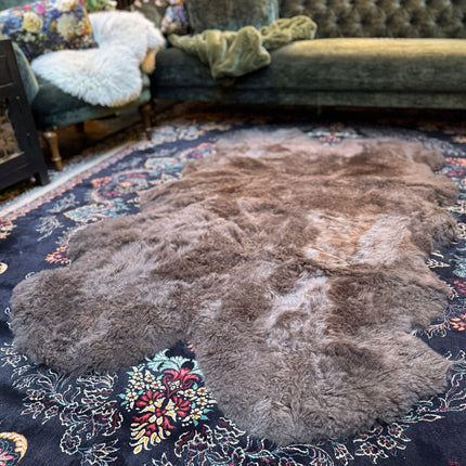 Sheepskin Rugs in Chocolate Brown (Various Sizes)