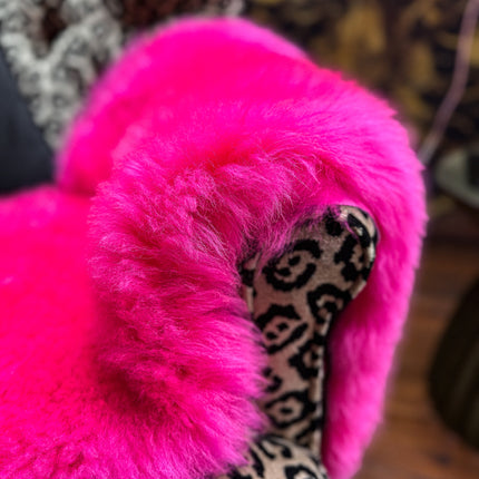 Sheepskin Rug in Pink Cerise - Double