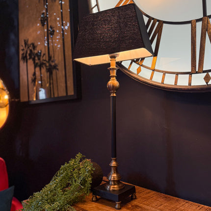 Slim Table Lamp with Black Shade