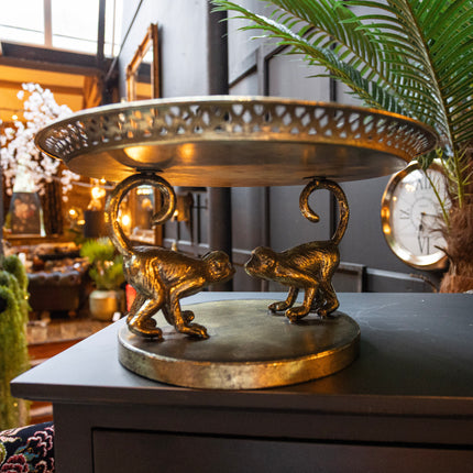 Small Gold Monkey Stand