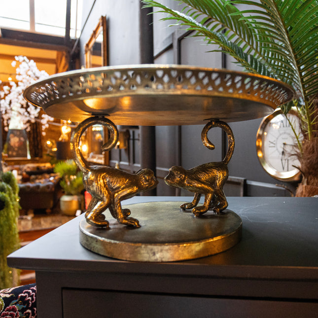 Small Gold Monkey Stand