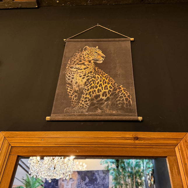 Small Leopard Canvas Wall Art - Ex Display