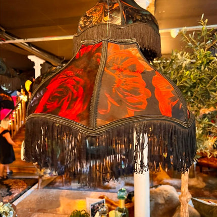 Fringed Lampshade in Midnight Haze - (Various Sizes)
