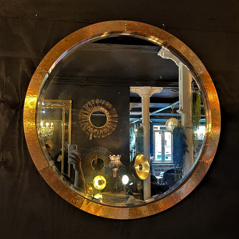 Smooth Brass Effect Mirror