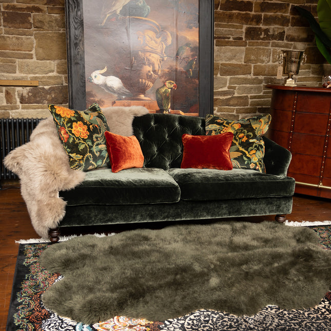 Dalmore Tetrad Midi 3 Seater Chesterfield Sofa in Opium Emerald