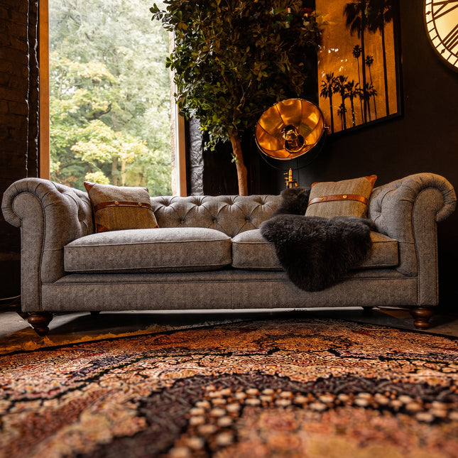 Stanley Chesterfield in Harris Tweed Grey