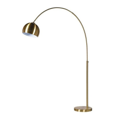 Brass Brush Arch Floor Lamp