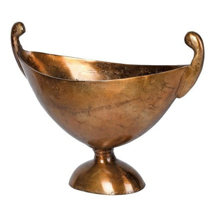 Antique Brass Oval Bowl