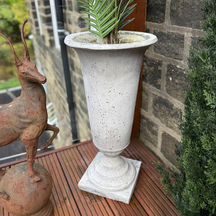 Tall Stone Effect Urn Planter - Clearance