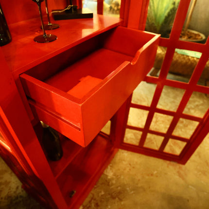 Telephone Box Storage Cabinet Bar - Ex Display