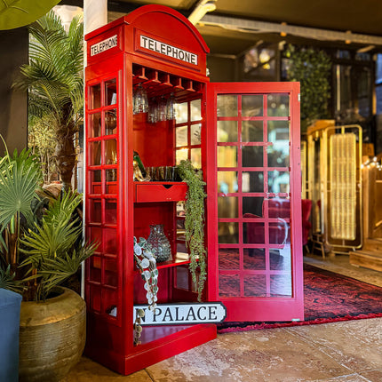 Telephone Box Storage Cabinet Bar - Ex Display
