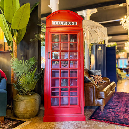 Telephone Box Storage Cabinet Bar - Ex Display