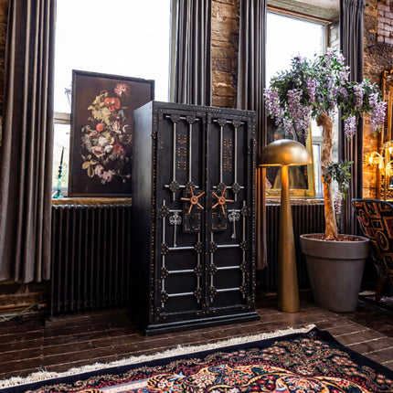 The Ironclad Vault Cabinet – Industrial Metal Bar & Drinks Storage Cabinet