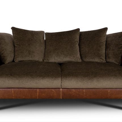 Theodore in Saddle Tan & Derwent Olive Velvet