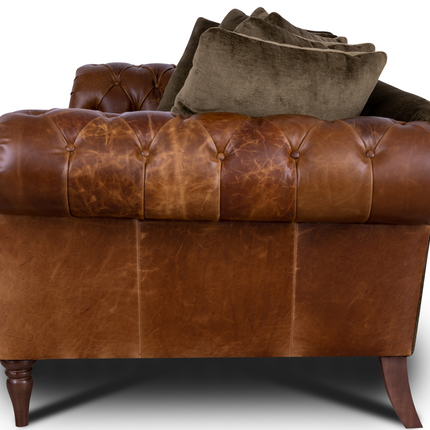 Theodore in Saddle Tan & Derwent Olive Velvet