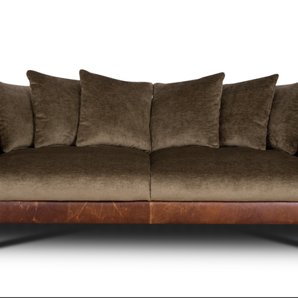 Theodore in Saddle Tan & Derwent Olive Velvet