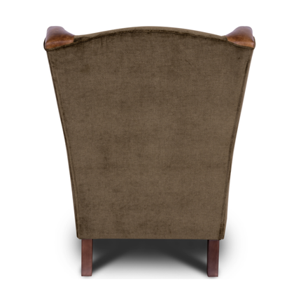 Theodore in Saddle Tan & Derwent Olive Velvet