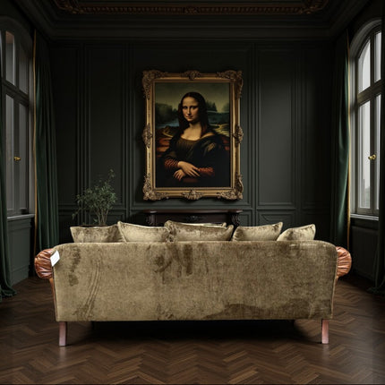 Theodore in Saddle Tan & Derwent Olive Velvet