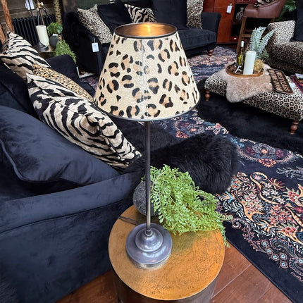 Thin Leopard Shade Table Lamp - Clearance
