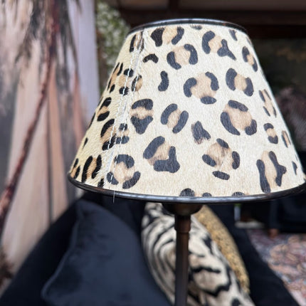 Thin Leopard Shade Table Lamp - Clearance