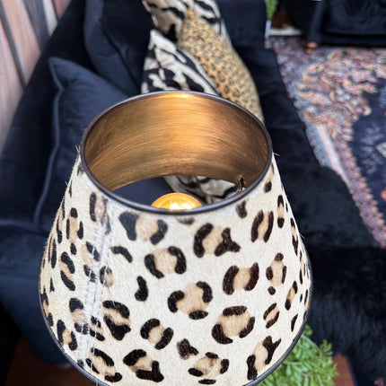 Thin Leopard Shade Table Lamp - Clearance