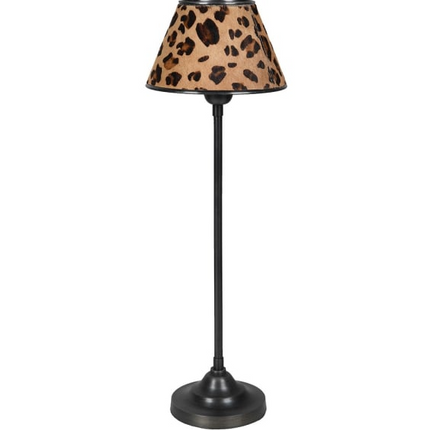 Thin Leopard Shade Table Lamp - Clearance