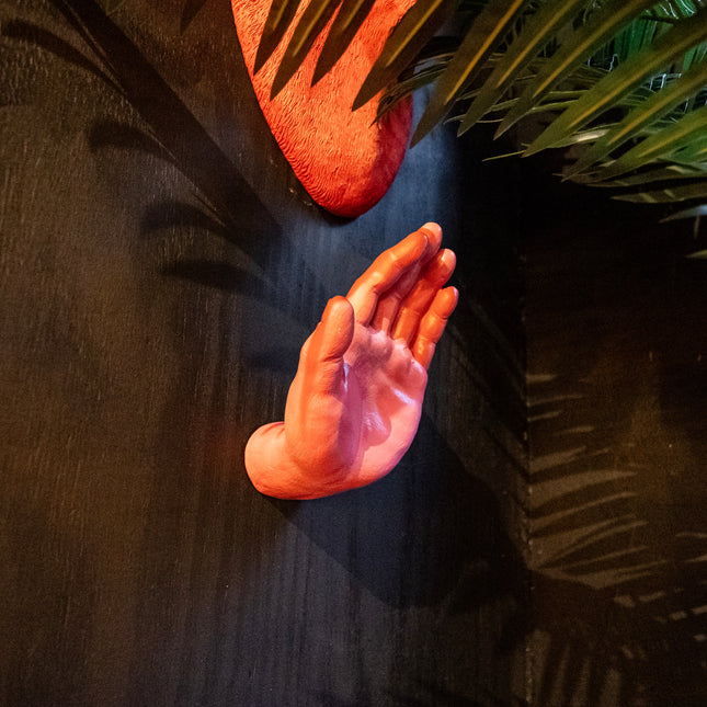 Pink Hand Wall Decoration