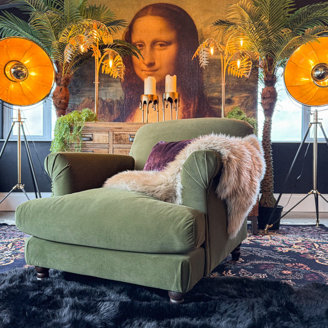 Truffle Armchair in Royal Velvet